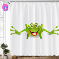 Thumbnail for Funny Frog Shower Curtain