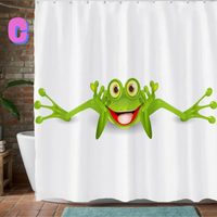 Thumbnail for Funny Frog TRENDY Shower Curtain