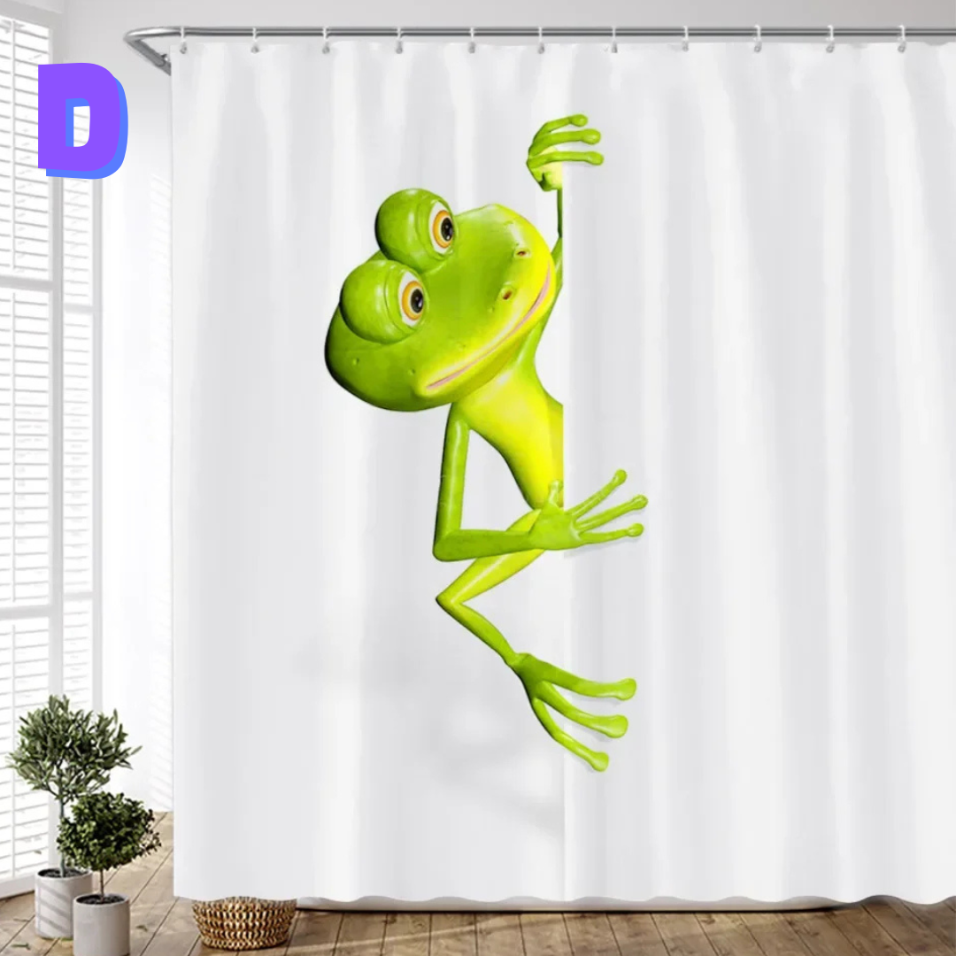 Funny Frog Shower Curtain