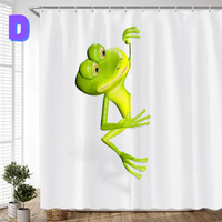 Thumbnail for Funny Frog Shower Curtain