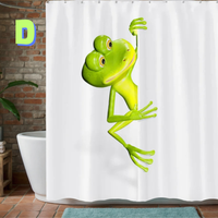 Thumbnail for Funny Frog MINIMALIST Shower Curtain
