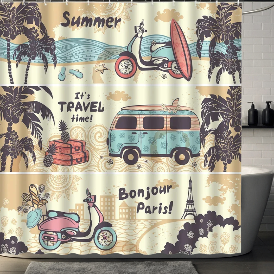 Funny Palm Tree Shower Curtain