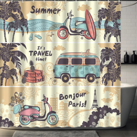 Thumbnail for Funny Palm Tree Shower Curtain