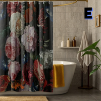 Thumbnail for SIMPLE Gothic Floral Shower Curtain