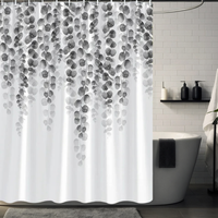 Thumbnail for Gray Eucalyptus Shower Curtain