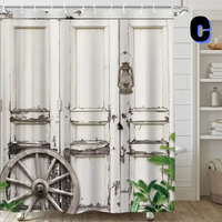 Thumbnail for Gray VINTAGE Farmhouse Shower Curtain