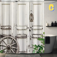 Thumbnail for Gray VINTAGE Farmhouse Shower Curtain