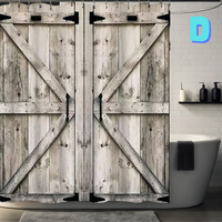 Thumbnail for Gray BOHO Farmhouse Shower Curtain