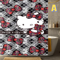Thumbnail for Gray Hello Kitty Shower Curtain