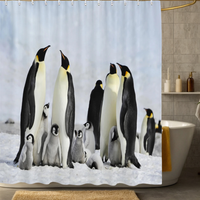 Thumbnail for Happy Penguin Shower Curtain