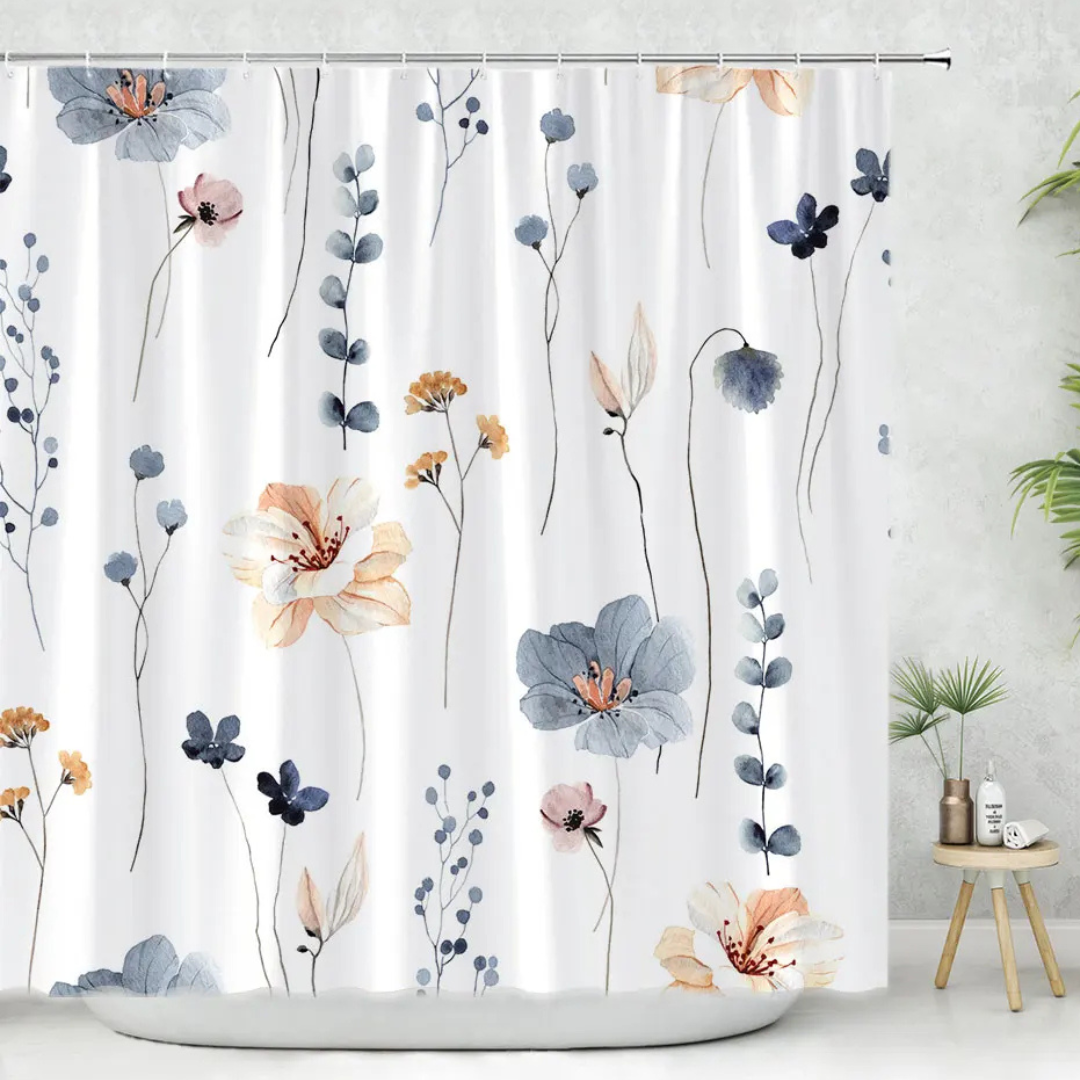 Harper Blue Eucalyptus Shower Curtain
