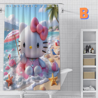 Thumbnail for Hello Kitty 3D Print BEACH Shower Curtain