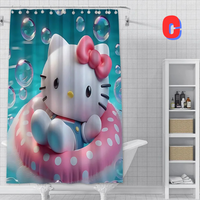 Thumbnail for Hello Kitty 3D Print POOL Shower Curtain