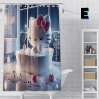 Thumbnail for Hello Kitty 3D Print BATHTUB Shower Curtain