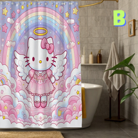 Thumbnail for Hello Kitty Angel RAINBOW Shower Curtain
