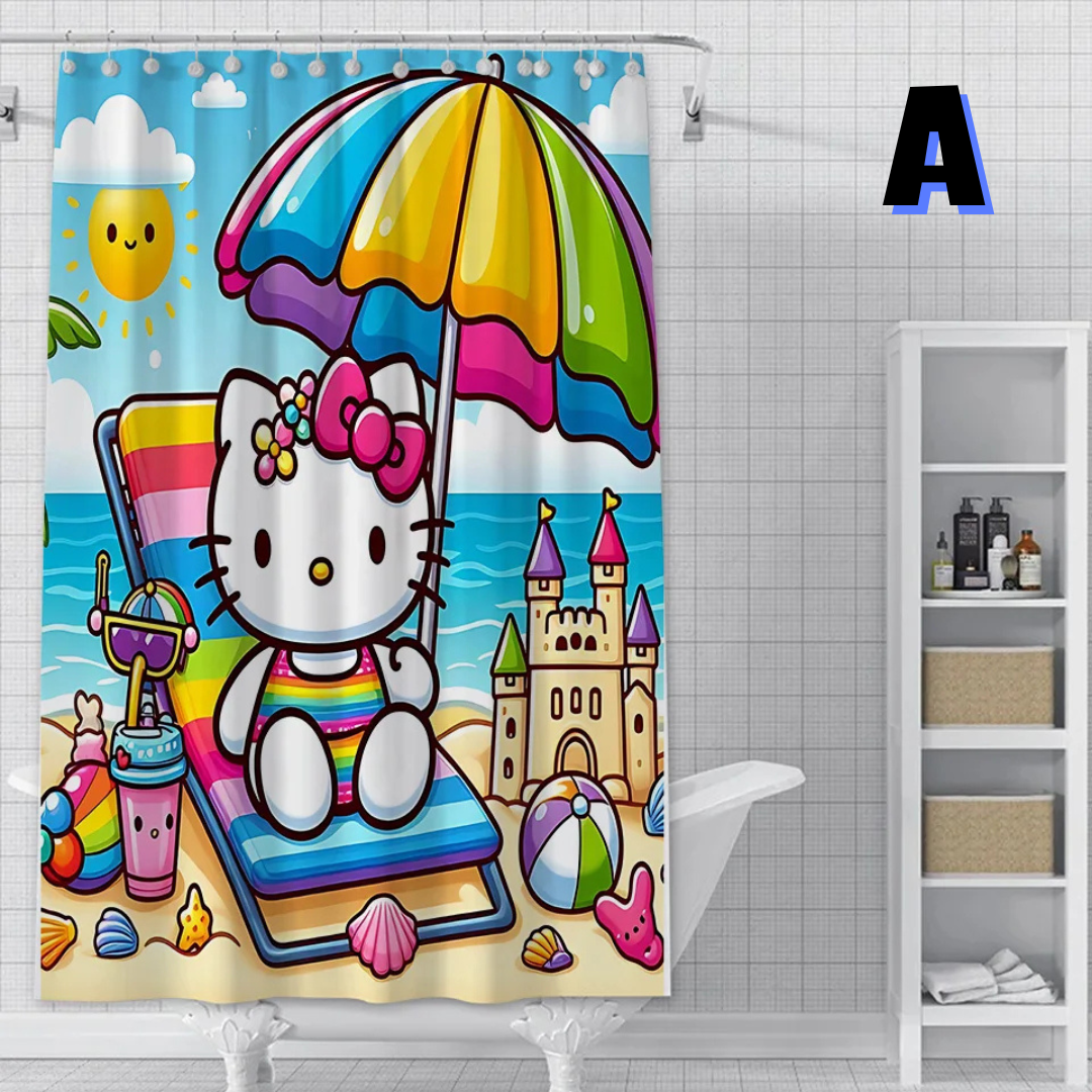 Hello Kitty Beach Shower Curtain