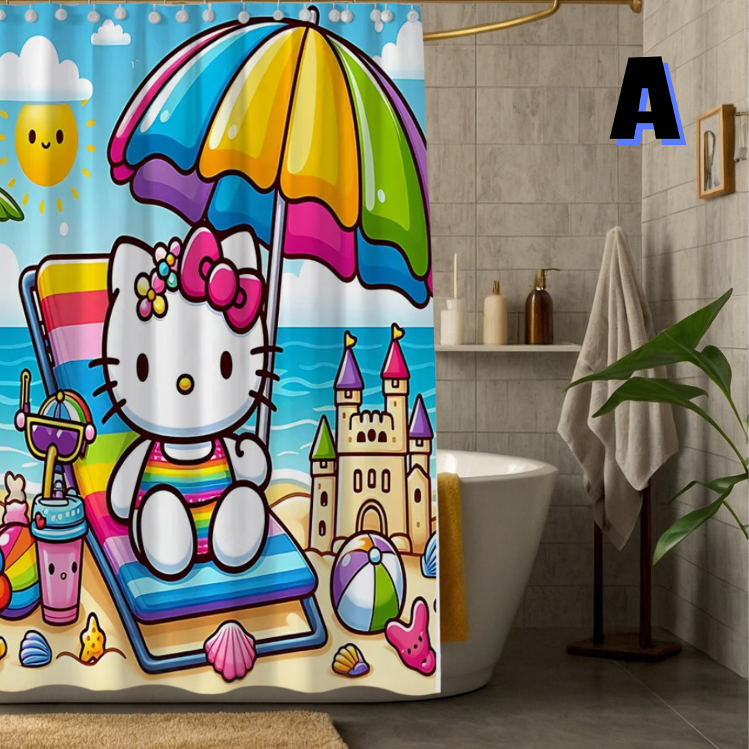 Hello Kitty Beach Shower Curtain
