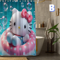 Thumbnail for POOL Hello Kitty Bubble Shower Curtain 