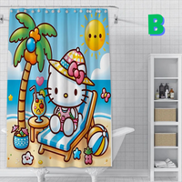 Thumbnail for Hello Kitty Coconut TREE Shower Curtain
