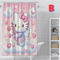 Thumbnail for Hello Kitty Cupid Bow PINK Shower Curtain 