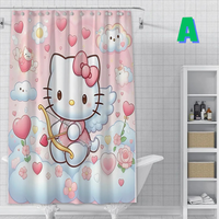 Thumbnail for Hello Kitty Cupid Bow Shower Curtain