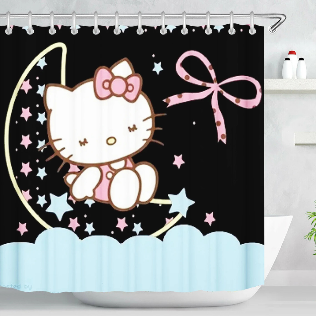 Hello Kitty Moon Shower Curtain