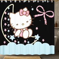 Thumbnail for Hello Kitty Moon Shower Curtain