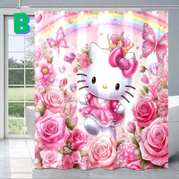 Thumbnail for Hello Kitty Spring Shower Curtain WITH ROSES