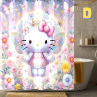 Thumbnail for FANTASY butterfly Hello Kitty Spring Shower Curtain