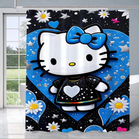 Thumbnail for Hello Kitty Sunflower Shower Curtain