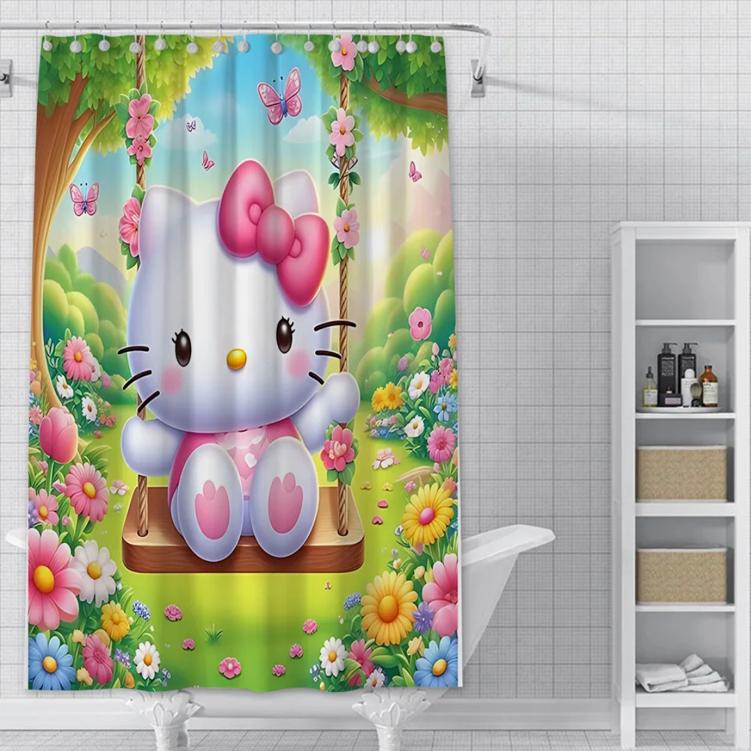 Hello Kitty Swing Shower Curtain