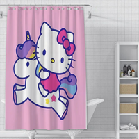 Thumbnail for Hello Kitty Unicorn Shower Curtain