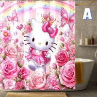 Thumbnail for Hello Kitty rainbow shower curtain
