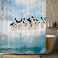 Thumbnail for Iceberg Penguin Shower Curtain