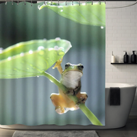 Thumbnail for Isla Green Frog Shower Curtain