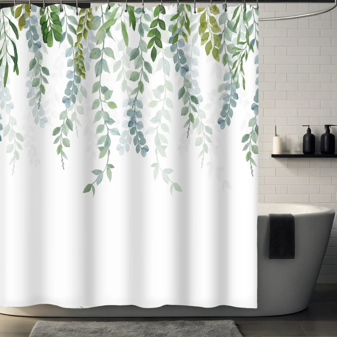 Isla Mint Eucalyptus Shower Curtain