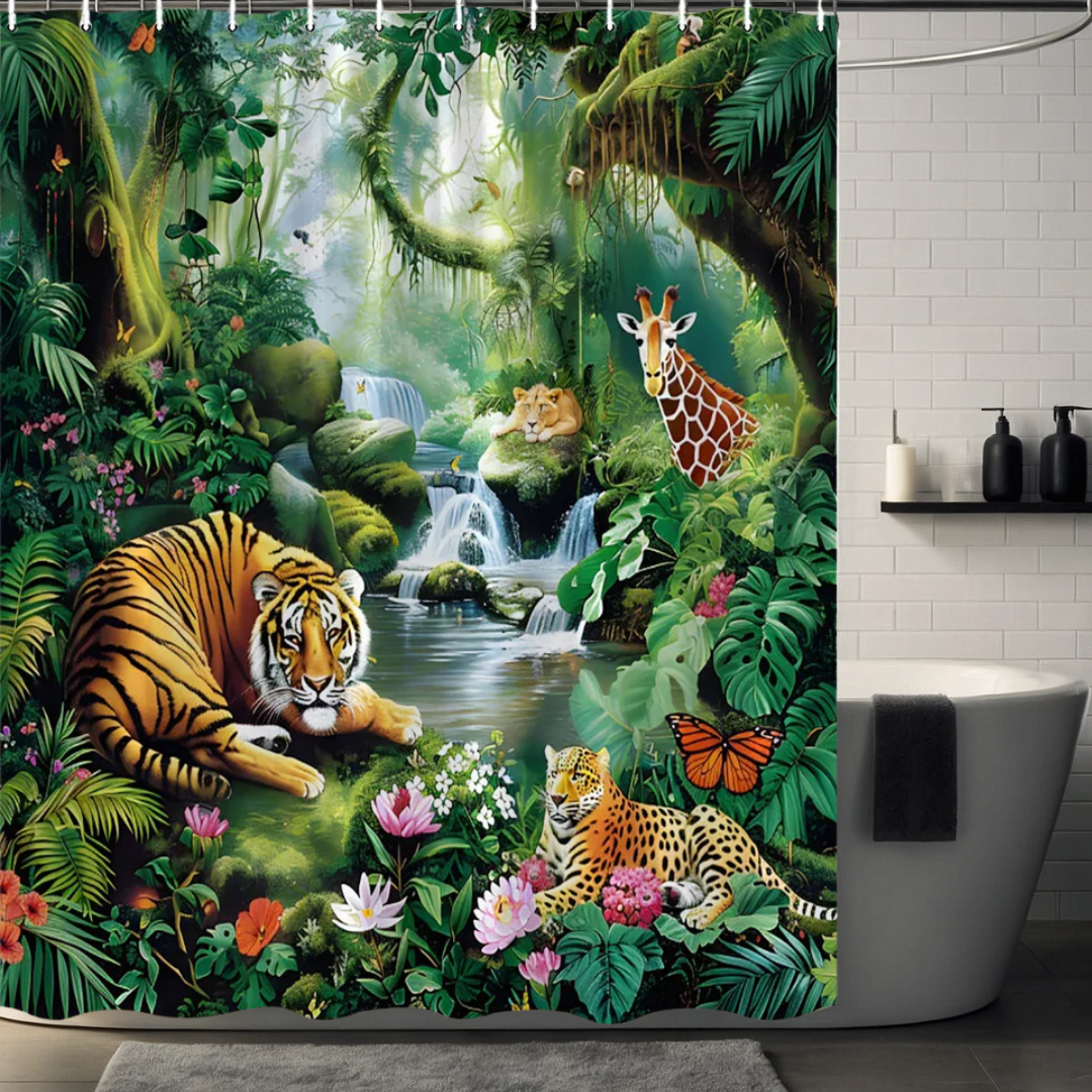 Jungle Tiger Shower Curtain