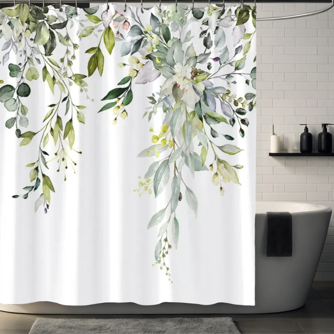 Luna Eucalyptus Shower Curtain