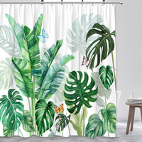 Thumbnail for Mabel Soft Monstera Shower Curtain