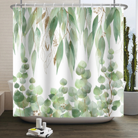 Thumbnail for Mason Leaf Eucalyptus Shower Curtain