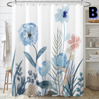 Thumbnail for VINTAGE Minimalist Floral Shower Curtain