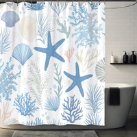 Thumbnail for Modern Starfish Shower Curtain