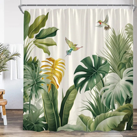 Thumbnail for Monstera Leaves Shower Curtain