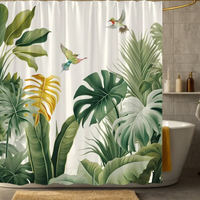 Thumbnail for Monstera Leaves Shower Curtain