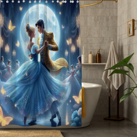 Thumbnail for Moonlight Waltz Cinderella Shower Curtain