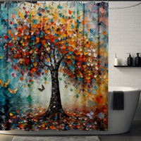 Thumbnail for Multicolor Tree of Life Shower Curtain