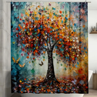 Thumbnail for Multicolor Tree of Life Shower Curtain