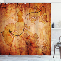 Thumbnail for Mystic Map Shower Curtain 