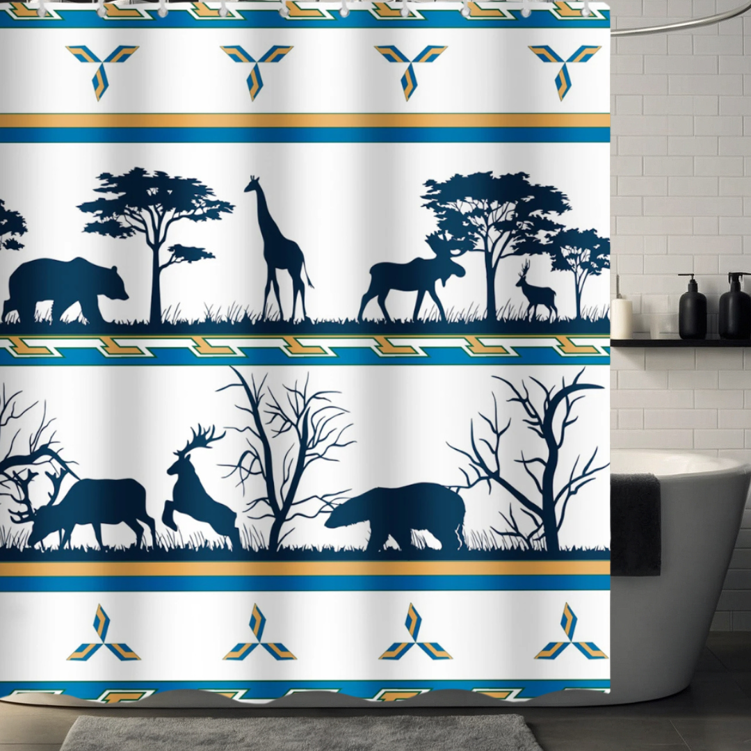 Mystical Bear Shower Curtain