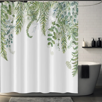Thumbnail for Noah Evergreen Eucalyptus Shower Curtain